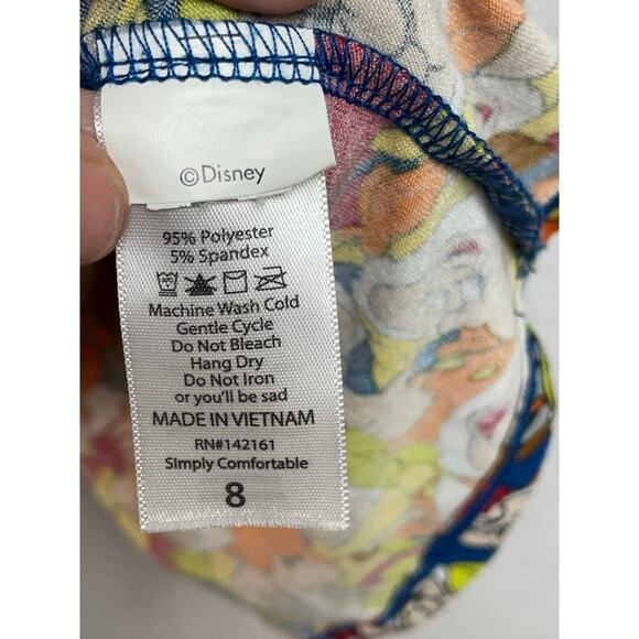 DISNEY LuLaRoe girls Mae dress size 8 Snow Whites 7 dwarfs - Picture 4 of 7